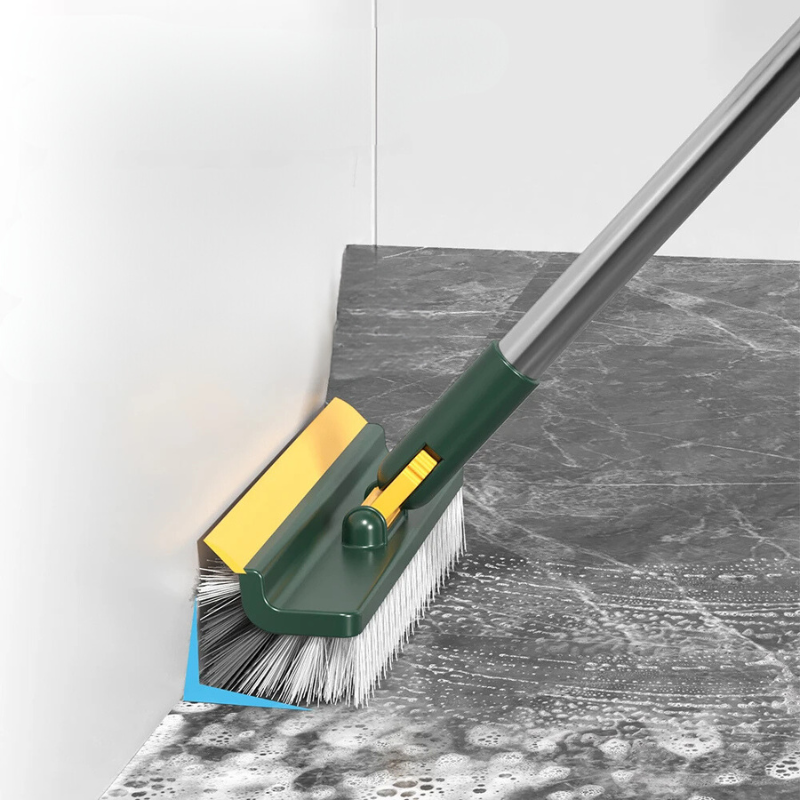 Maliben | Glazora Duobrush CleanIng Brush | 2-in-1 For Floors & Windows | With Swivel Head & Telescopic Handle | Effortless Cleanliness