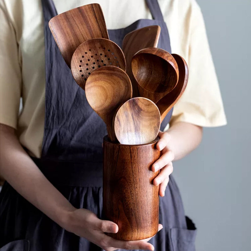Maliben | Teak Wood Cutlery Set