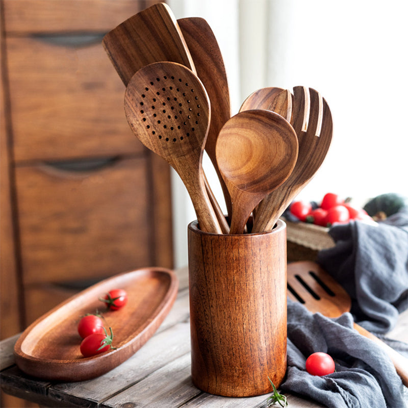 Maliben | Teak Wood Cutlery Set