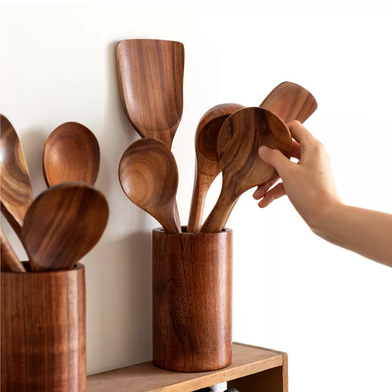 Maliben | Teak Wood Cutlery Set