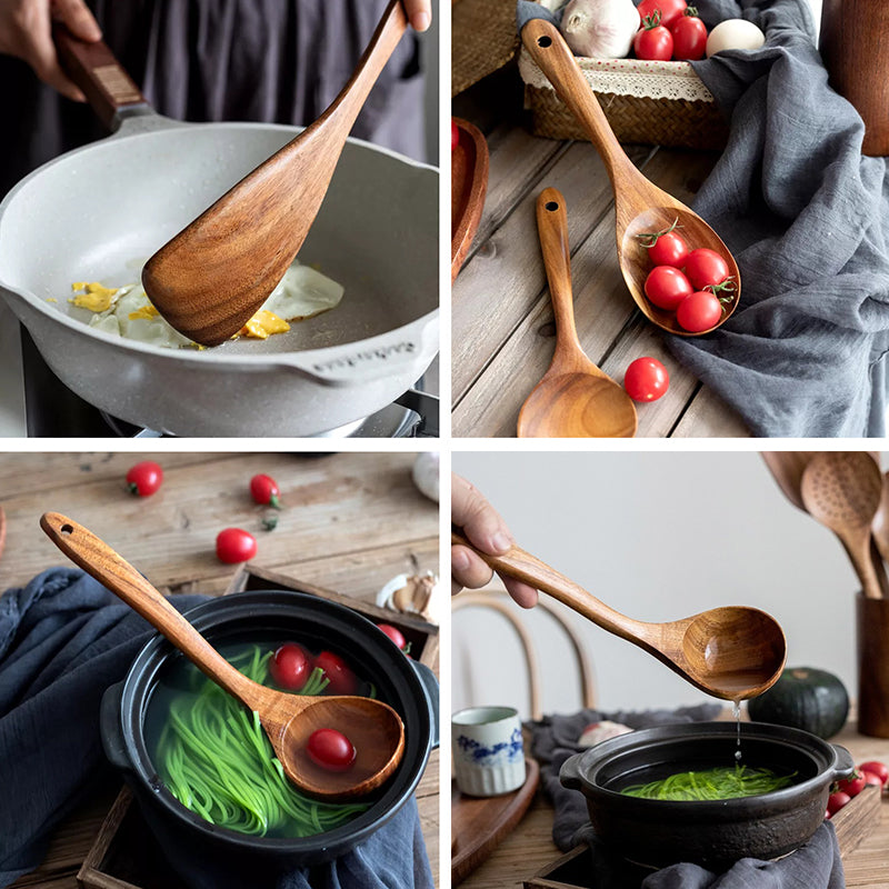 Maliben | Teak Wood Cutlery Set