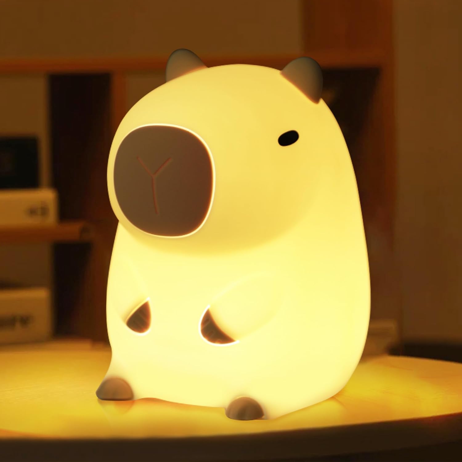 Maliben | Cute Capysnuggle Night Light - Warm Light In Capybara Design