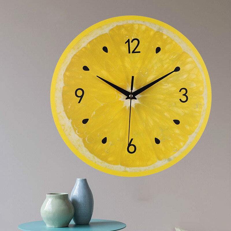 MAliben | Lemon Inspired Wall Clock For a Cheerful Kitchen