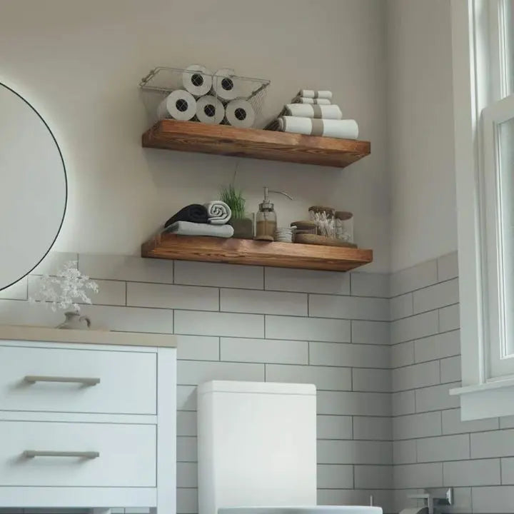 Maliben | Handmade Solid Wood Wall Shelves – Stylish & Space-Saving