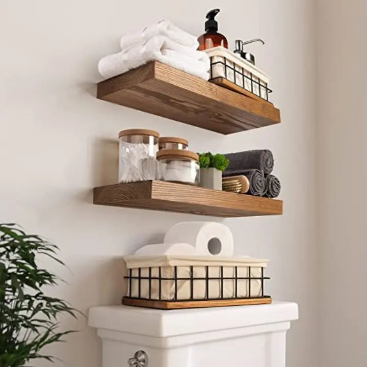 Maliben | Handmade Solid Wood Wall Shelves – Stylish & Space-Saving