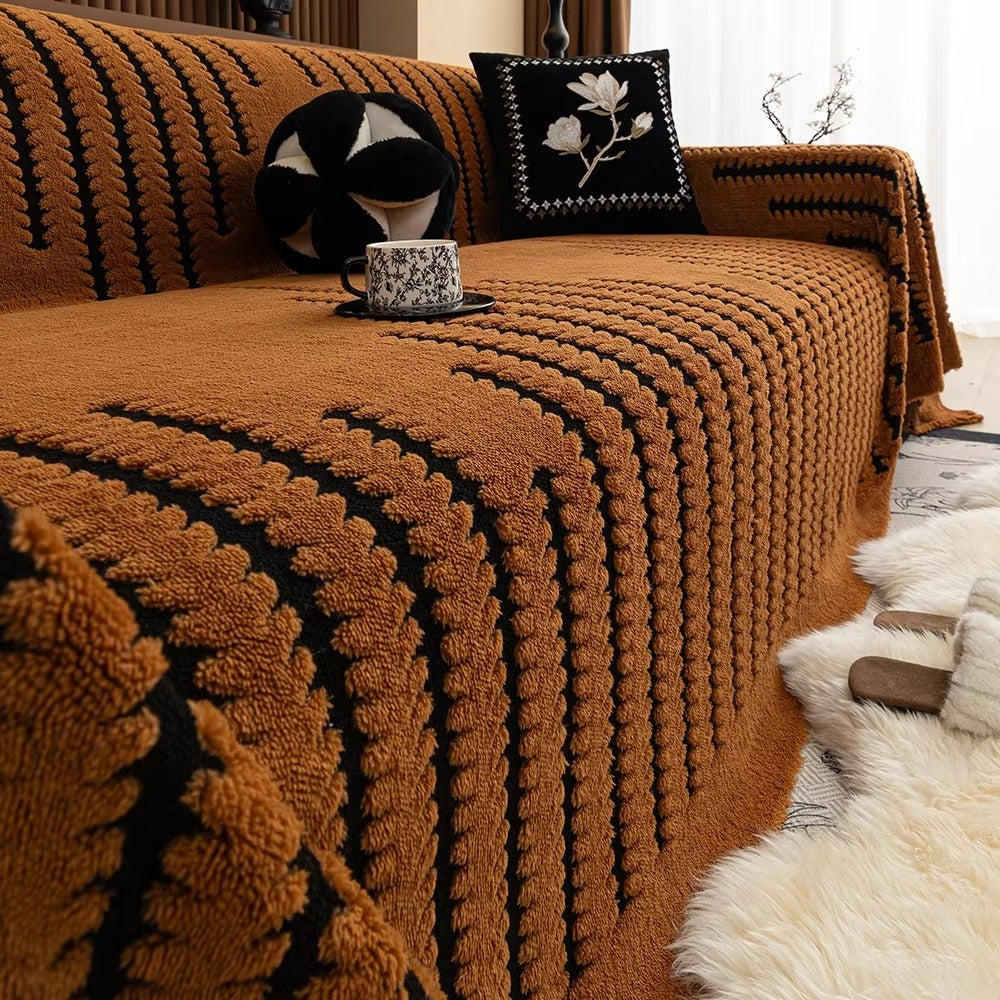 Maliben | Heritage Plush Tufted Sofa Cover
