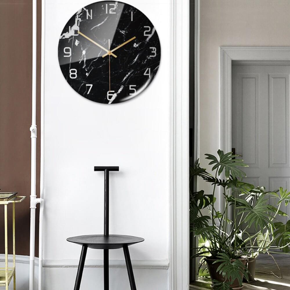 Maliben | Stylish Marble Wall Clock With Silent Mechanism