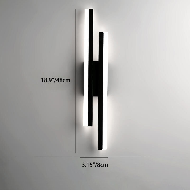 Maliben | Luxline Modern Led Wall Lamp | Minimalist Design | Iron & Acrylic | Dimmable Light