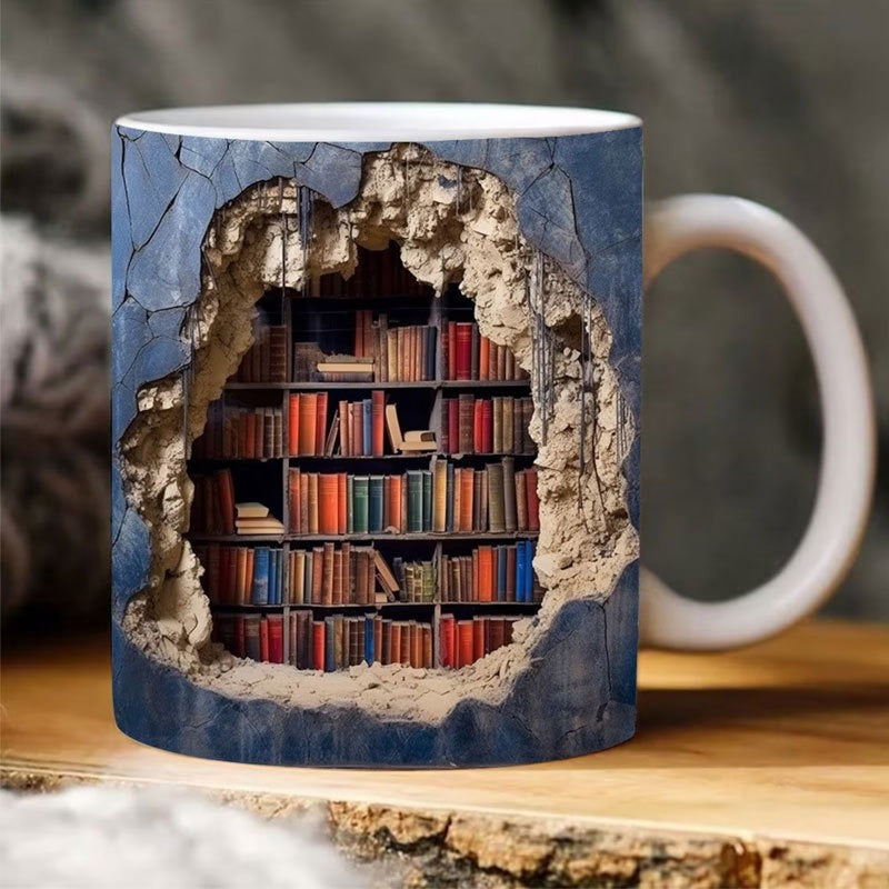 Maliben | 3d Bookshelf Mug
