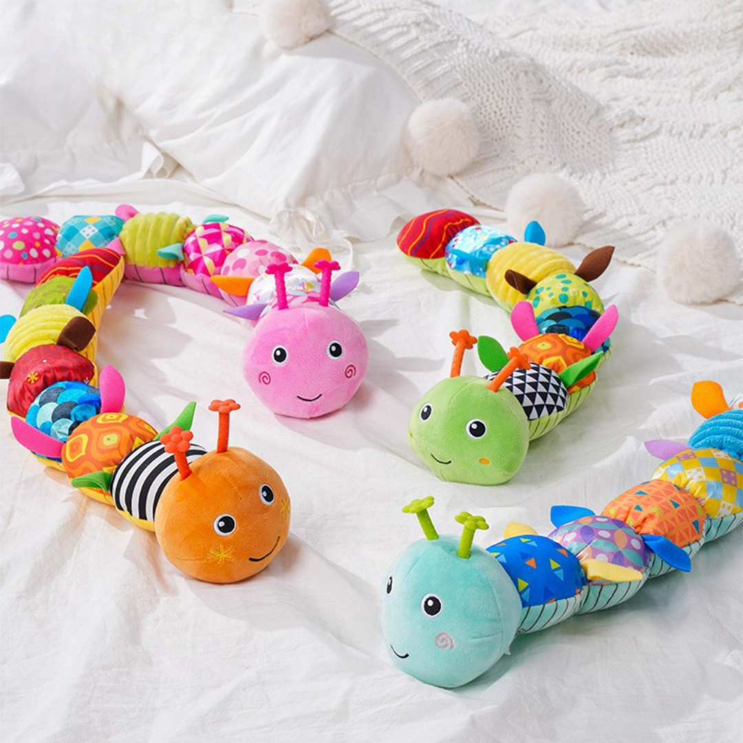 Maliben | Sensory Plush Rattle And Music Caterpillar