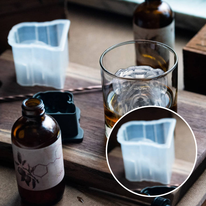 Maliben | Creative Bulldog Ice Mold Made Of Silicone