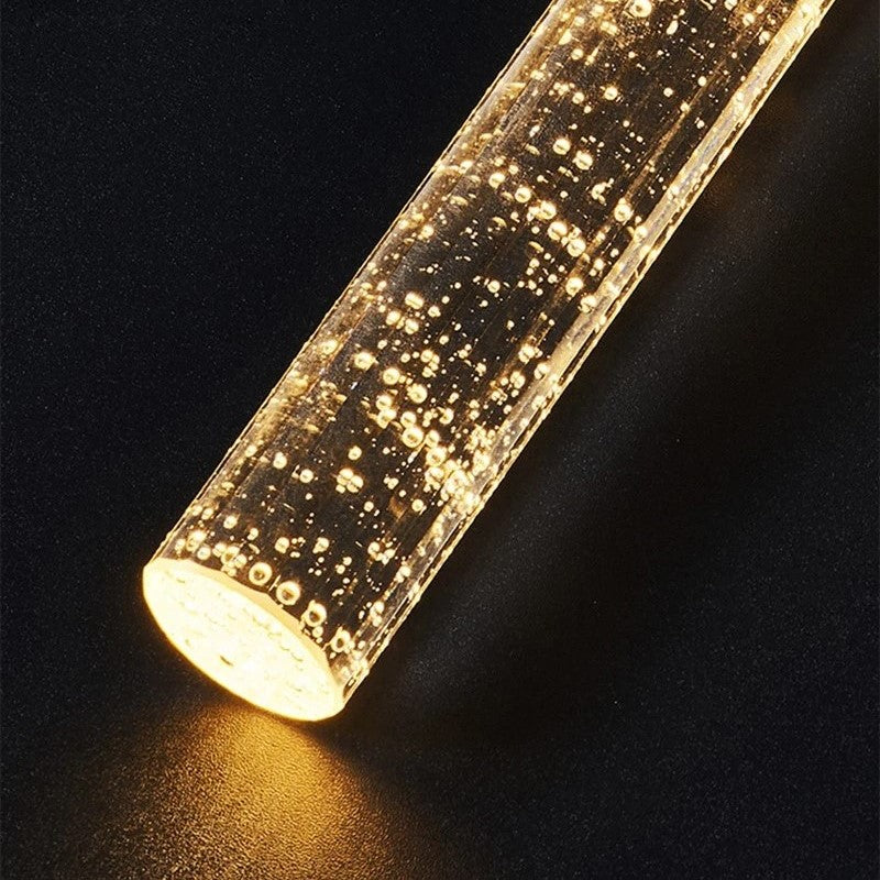 Maliben | Glass Pendant Lamp In Cylinder Shape - Lustreau