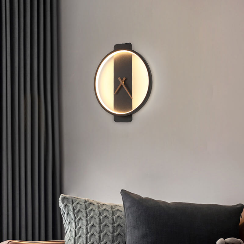 Maliben | Luxe Clock-Shaped Led Wall Lamp For Modern Interior