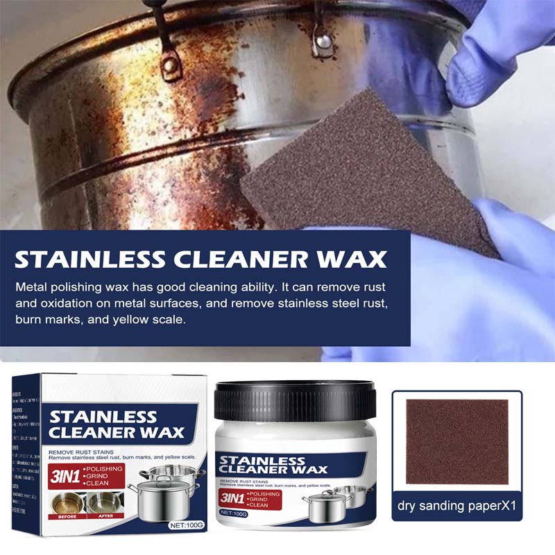 Maliben | Magic Nano Stainless Steel Cleaning Paste Wax