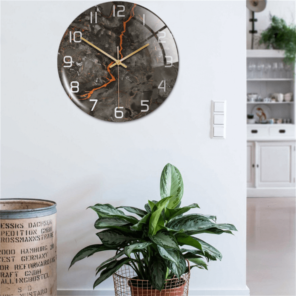 Maliben | Stylish Marble Wall Clock With Silent Mechanism