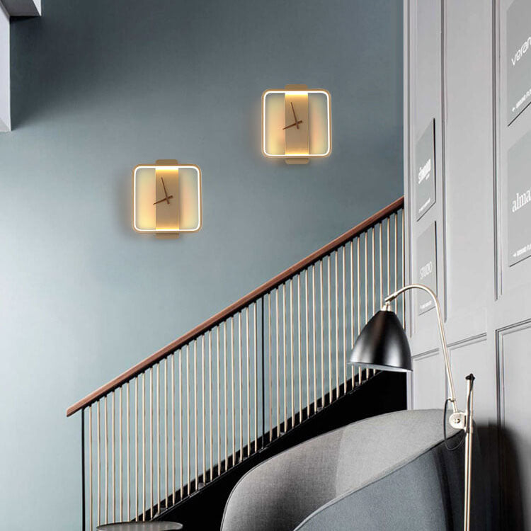 Maliben | Luxe Clock-Shaped Led Wall Lamp For Modern Interior