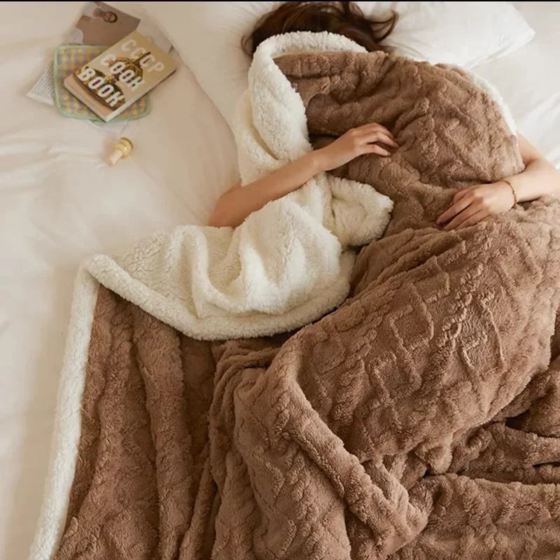 Maliben | Thick Winter Lambswool Blanket - Warmwool