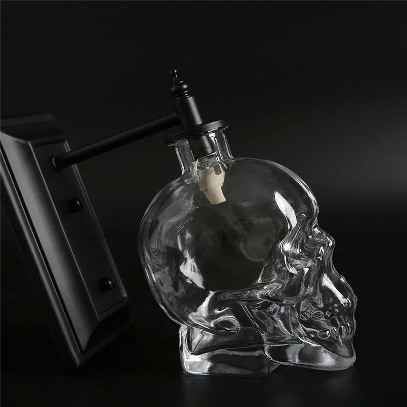 Maliben | Gothic Skull Bottle Retro Wall Lamp