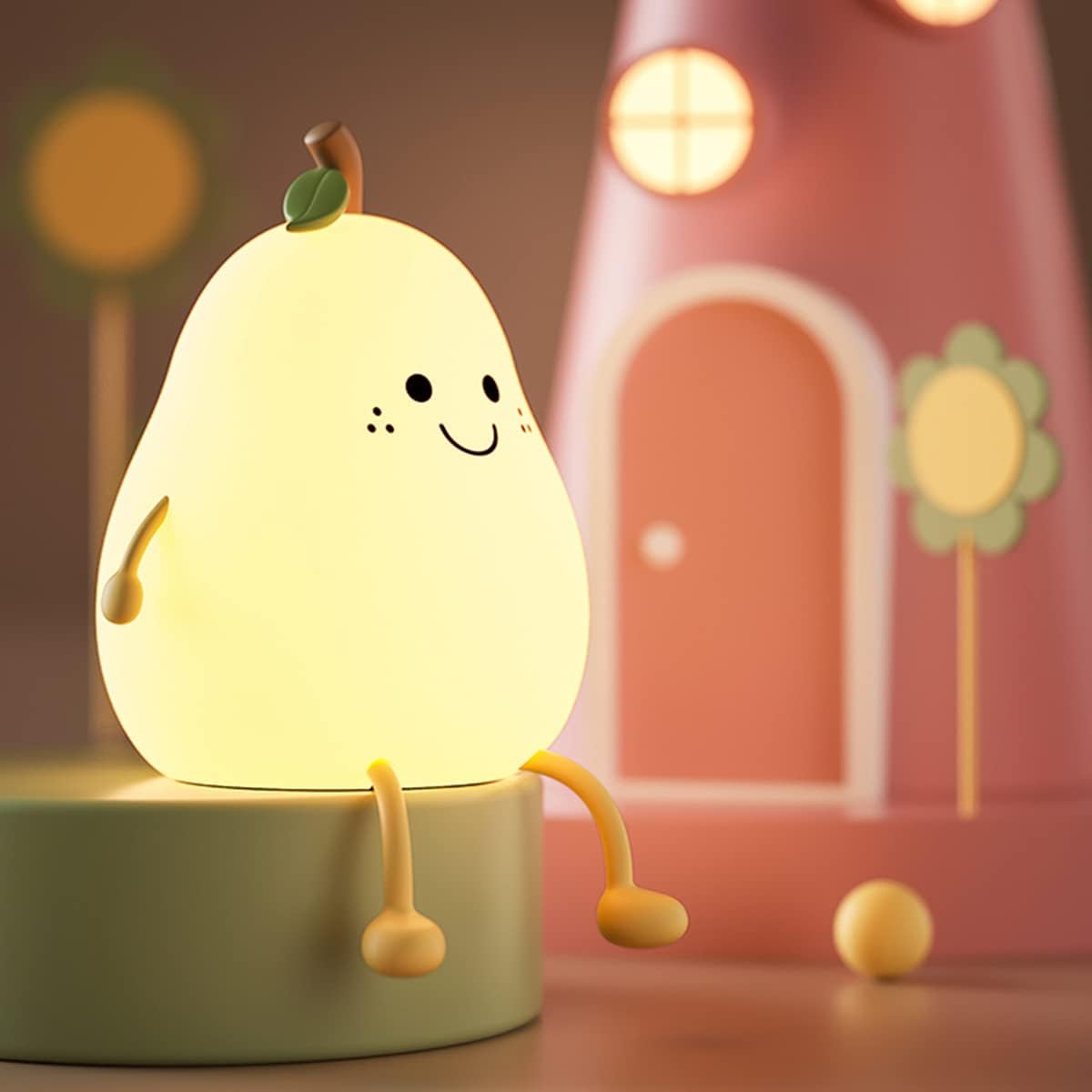 Maliben | Chic Pearglow Night Light With Usb Charger And Warm White Light