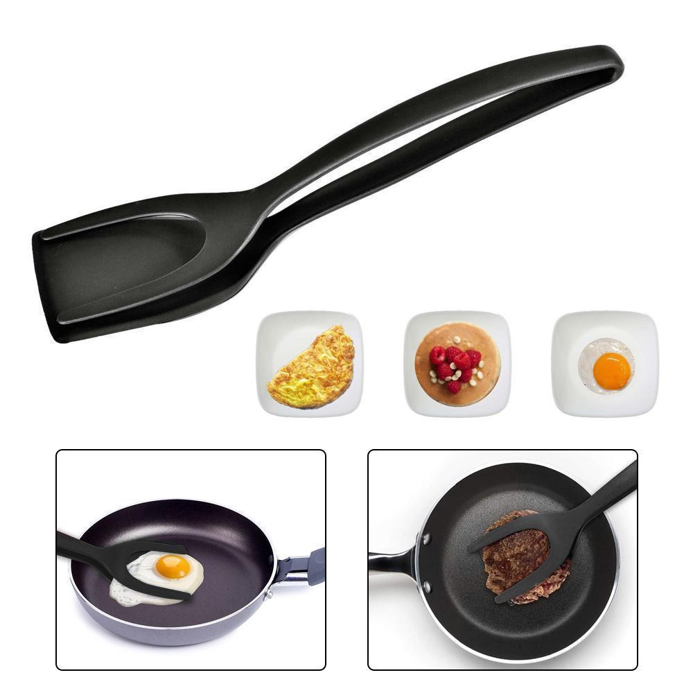 Maliben | 2-In-1 Tongs HAndle and Elasticity Spatula