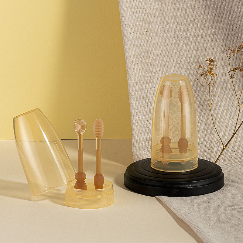 Maliben | Baby Toothbrush Set Made Of SilicOne – With Storage Box For on The Go