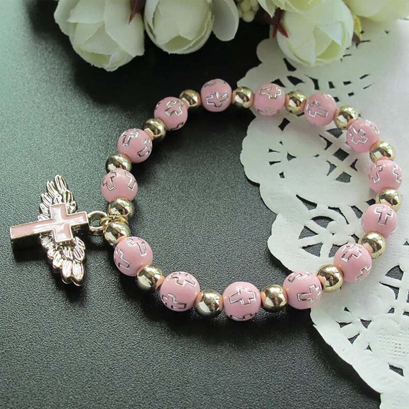 Maliben | Angel Wing Cross Bracelet