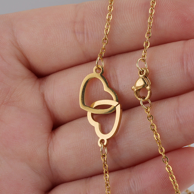 Maliben | Heart Necklace With Rotating Rose Gift Box
