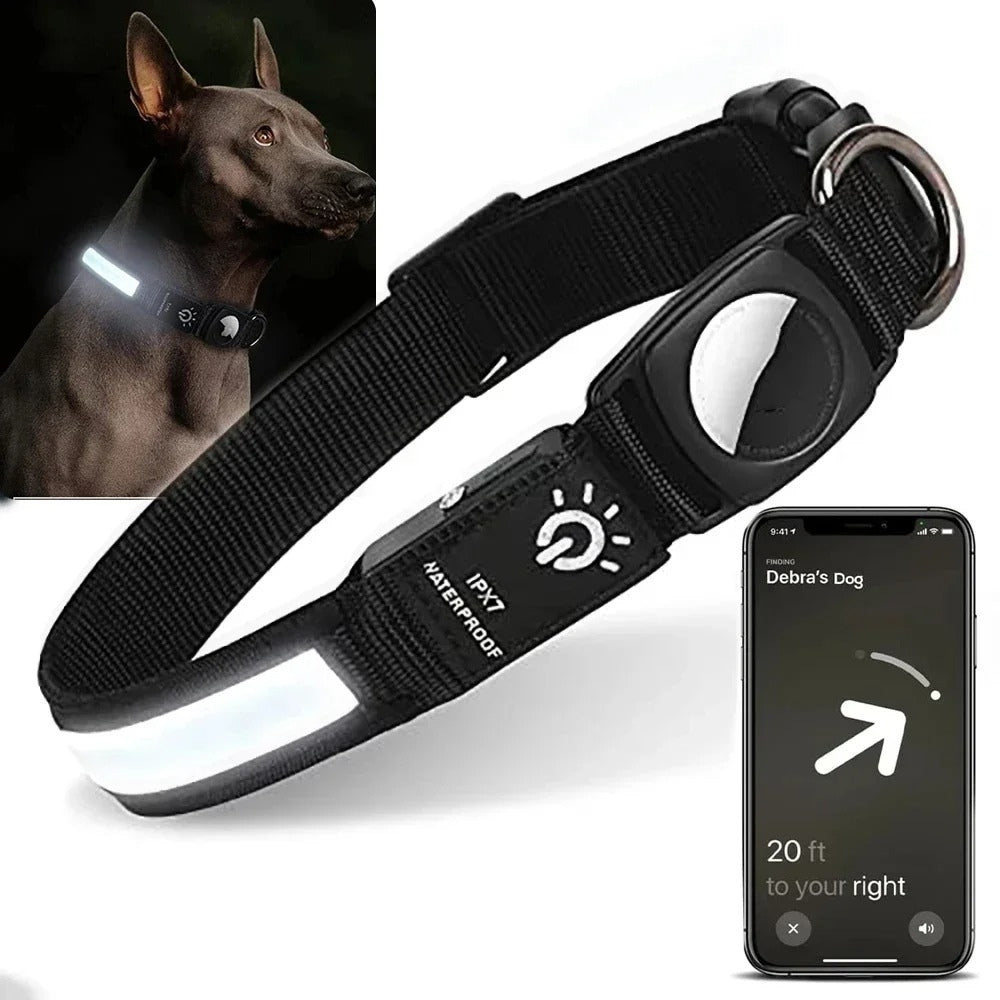 Maliben | Flashing Dog Collars β Waterproof LED Light Up Dog Collar with USB Rechargeable Glow, Dog Collars Illuminated for Night Safety, All Sizes