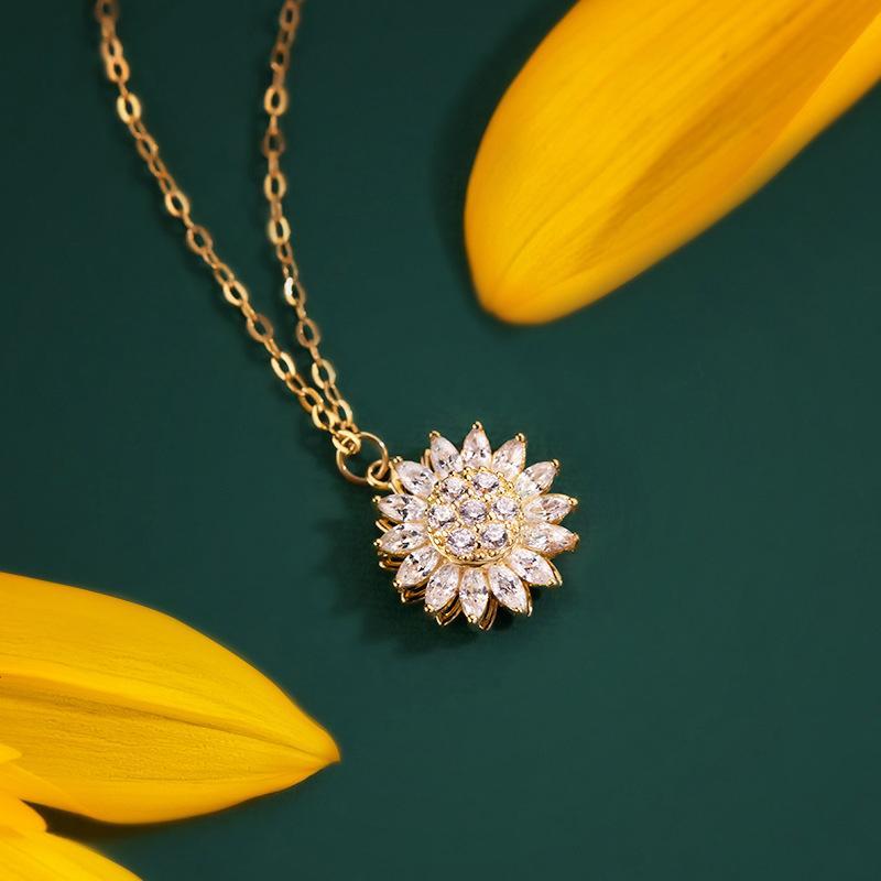 Maliben | Rotatable Sunflower Necklace