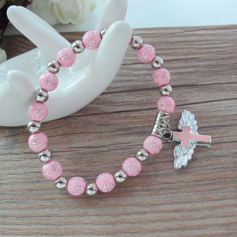 Maliben | Angel Wing Cross Bracelet