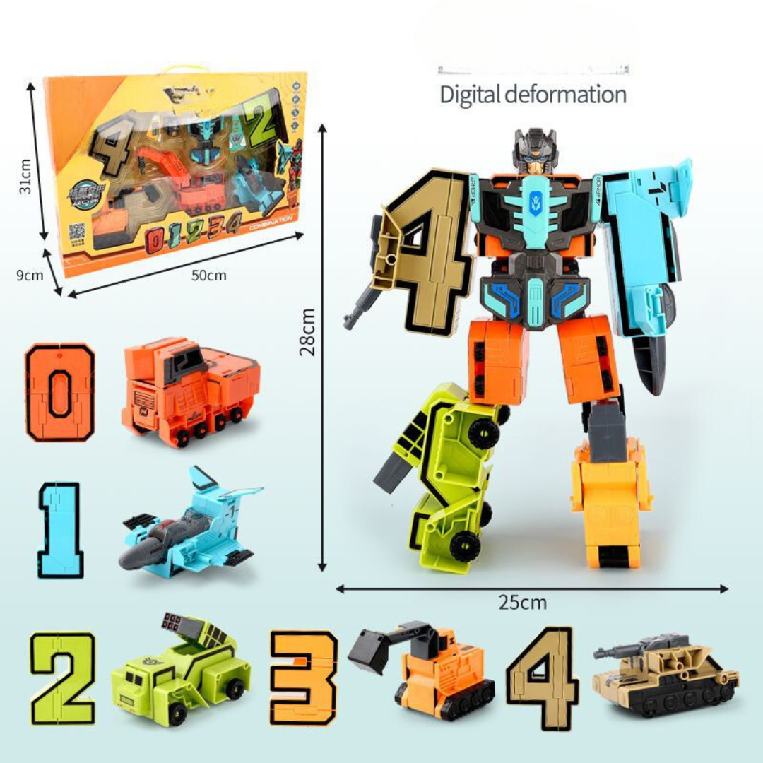 Maliben | Foldable Number Vehicle Kids Toy