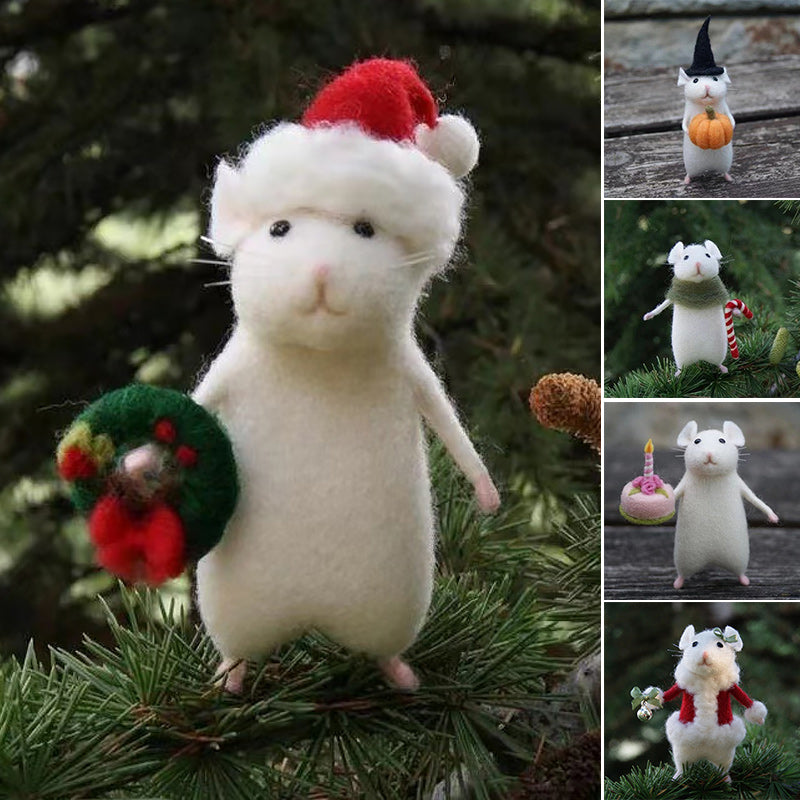 Maliben | Felt Mouse Halloween Ornament