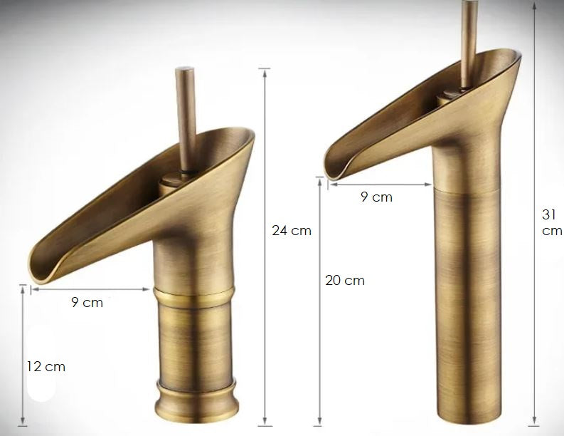Maliben | Single Handle Retro Waterfall Faucet For Modern Sink