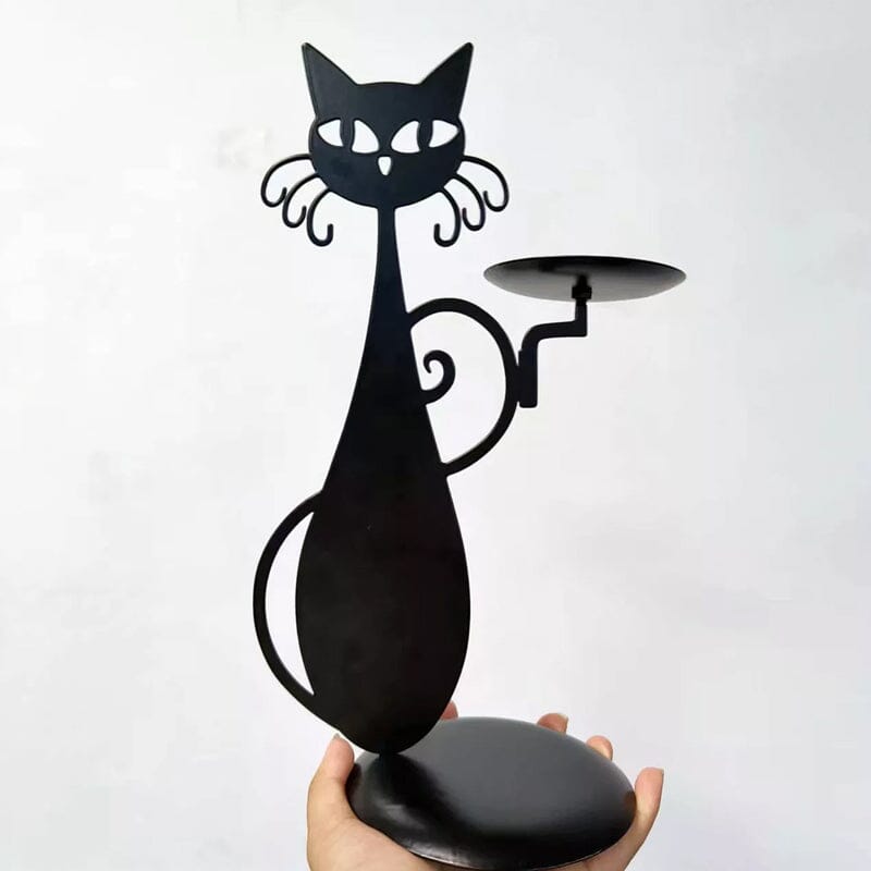 Maliben | Black Cat Candle Holder