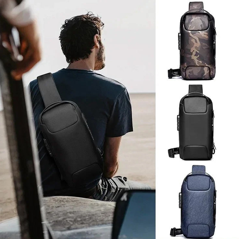 Maliben | Usb Charging Port Sling Anti-Theft Crossbody Bag