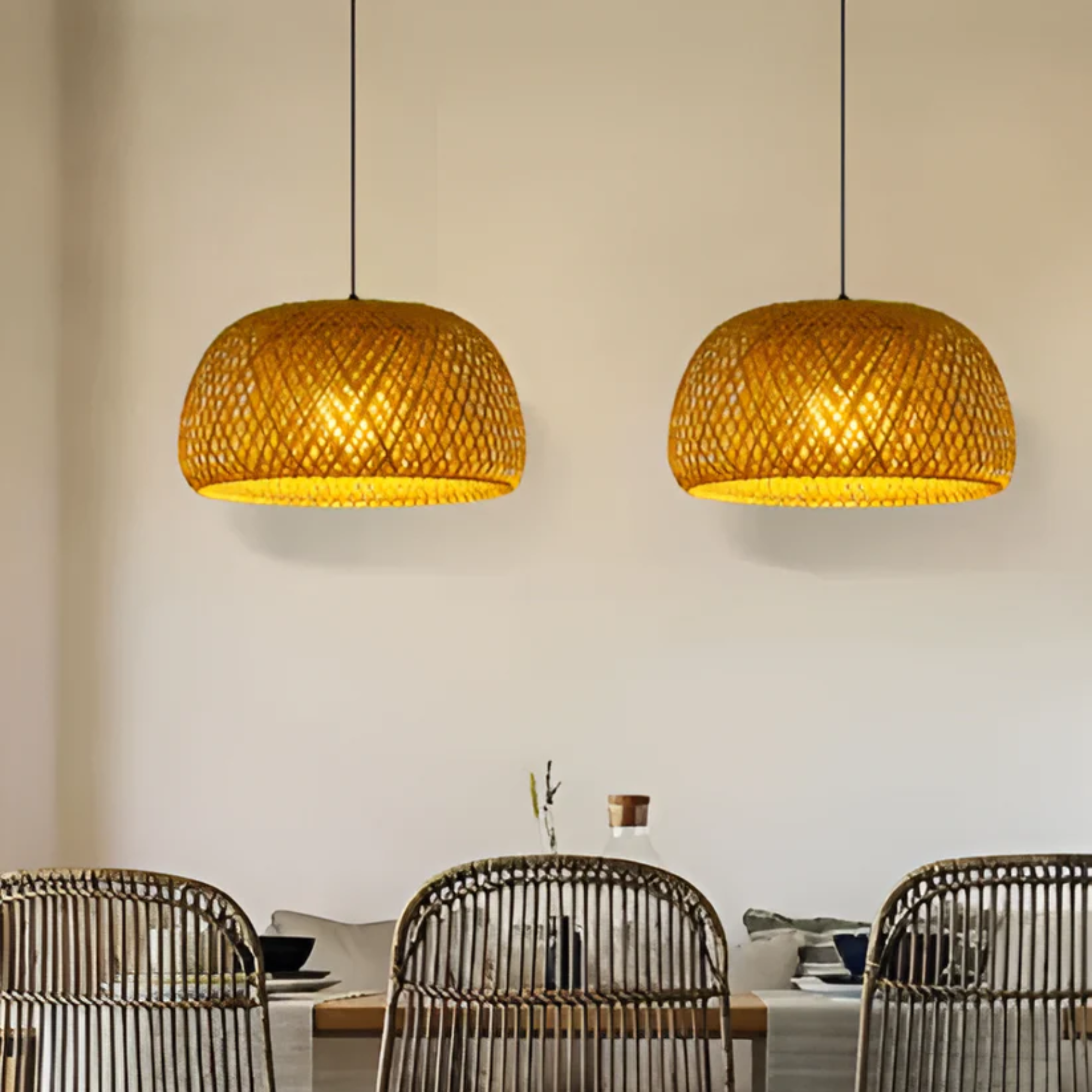 Maliben | Aesthetic Wicker Pendant Lamp