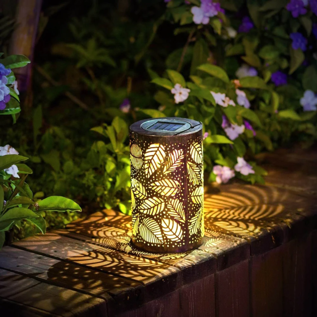 Maliben | Solar Outdoor Lamp With Leaf Pattern