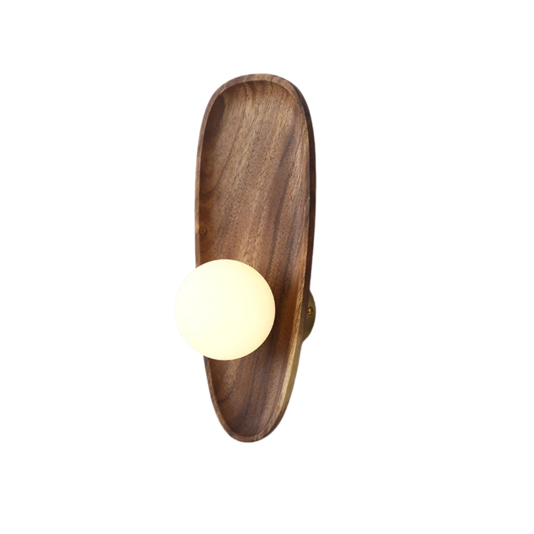 Maliben | Natural Wooden Led Wall Lamp