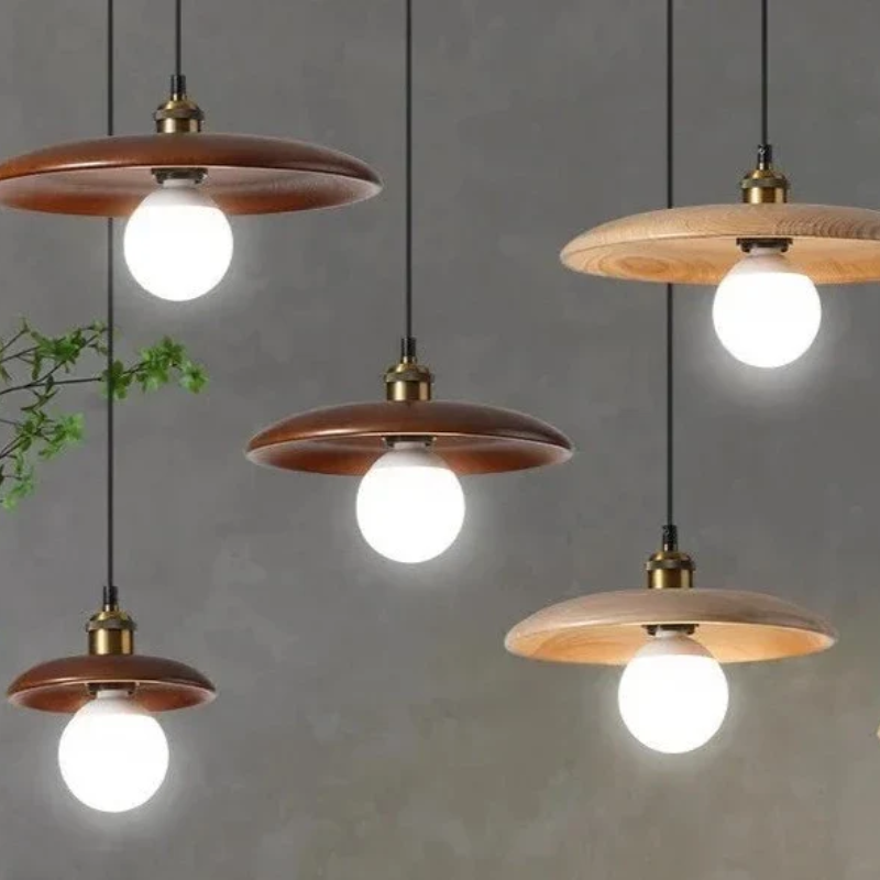 Maliben | Nordic Minimalist Wooden Led Pendant Lamp