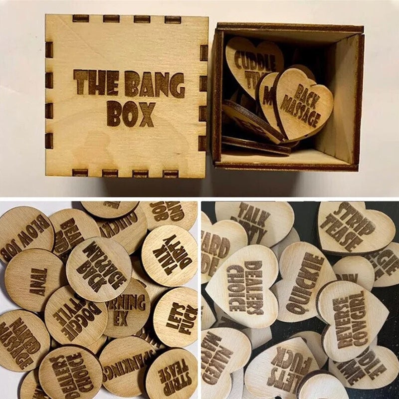 Maliben | Fun Date Night Activity Tokens & Box (Set Of 20 Pieces)