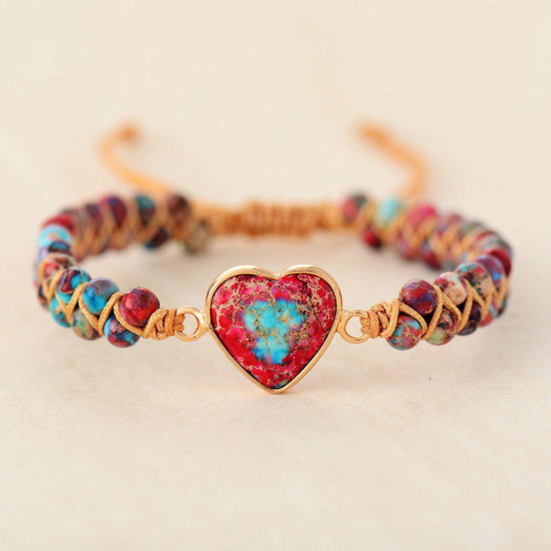 Maliben | Passionate Heart-Jasper Bracelet
