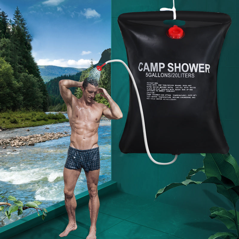 Maliben | Portable 20l Outdoor Solar Energy Shower Bag, For Camping, Hiking, Outdoor Bathing