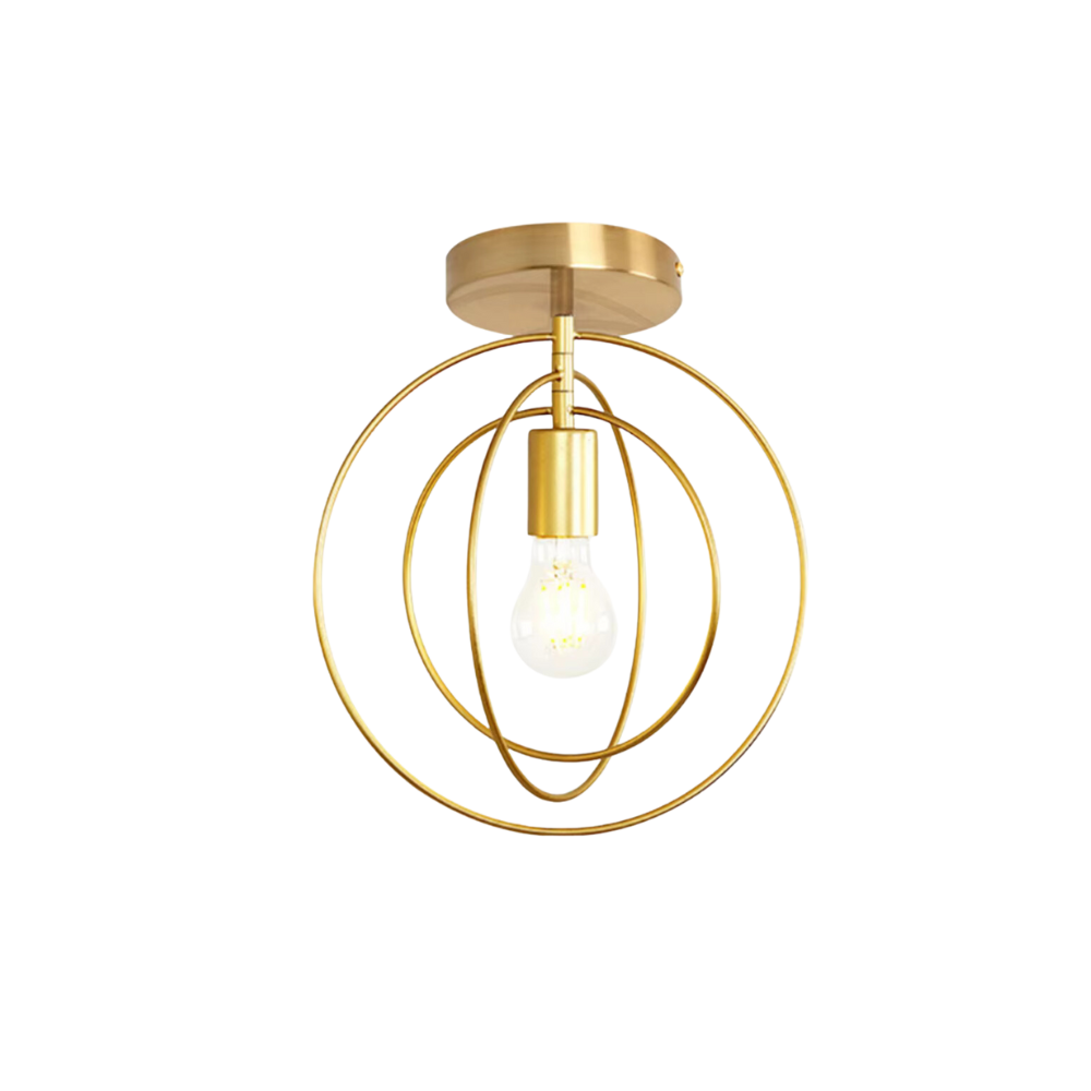 Maliben | Modern Ring-Shaped Ceiling Lamp Gold