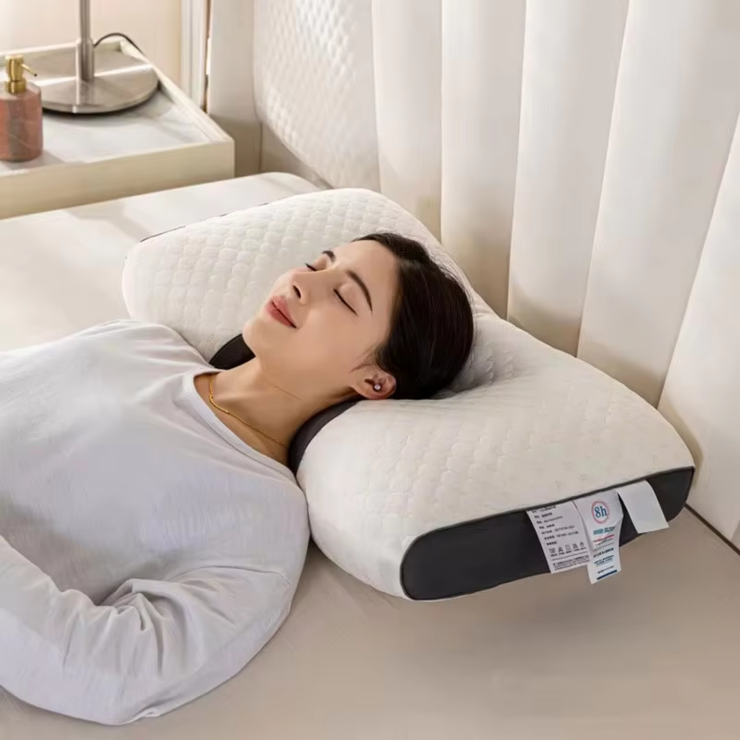 Maliben | Ergonomic Neck Pillow Memory Foam Breathable Contour