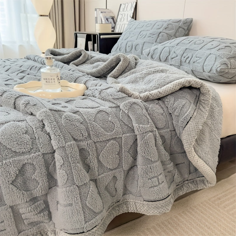 Maliben | Stylish Coral Fleece Blanket For Ultimate Comfort