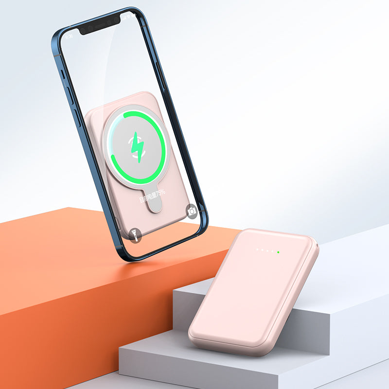 Maliben | Magnera Magnetic Power Bank 5000 Mah | Compatible With Iphones | Usb Output 5 V/2.1 A | Compact & Stylish