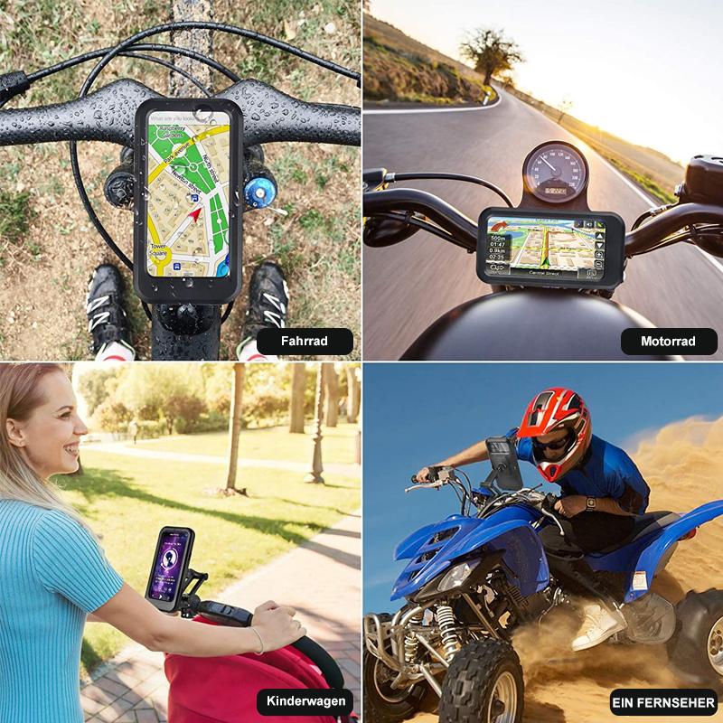Maliben Bike Phone Mount with Power Bank — 15W, Waterproof