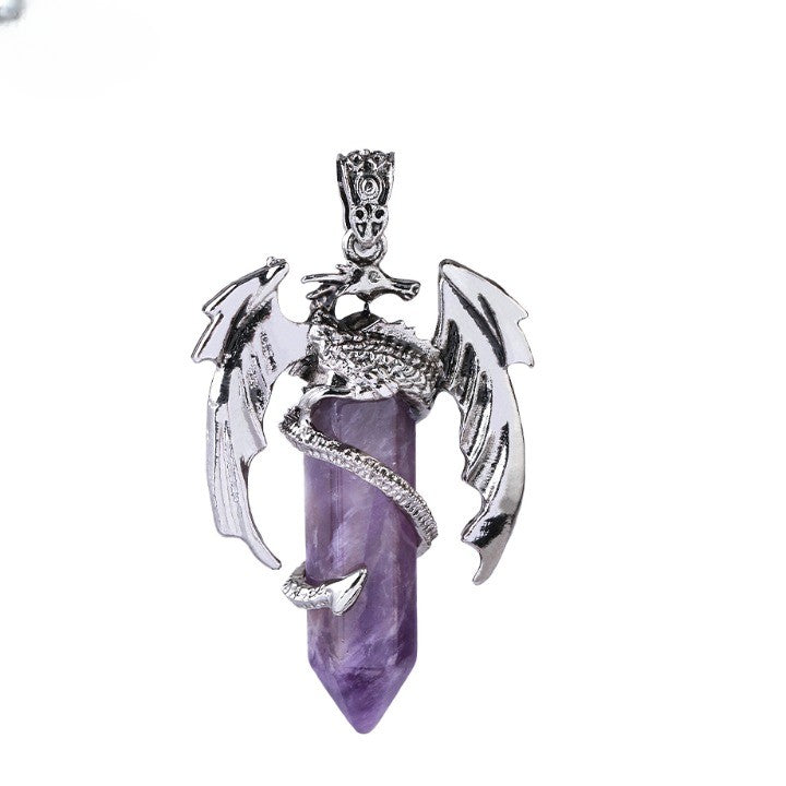 Maliben | Bohemian Style Natural Mystic Gemstone Dragon Necklace