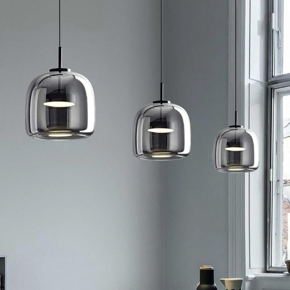 Maliben | Midnightshine Lamp - Modern Black Glass Design Pendant Light