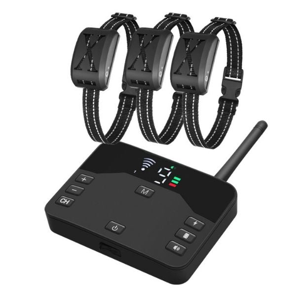Maliben | 2-in-1 Wireless Pet Training Collars and Dog Fence Sound Check Electric and Vibrating Shock Dog Collar Fence From 65 to 1640 Feet